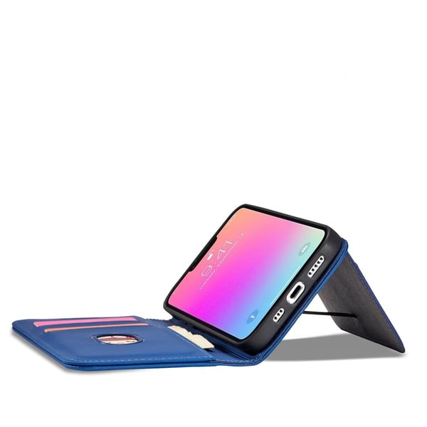 Magnet Fancy iPhone 12 Plånboksfodral -  Blå