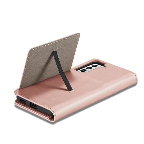 Galaxy S22 Plus Plånboksfodral Magnet Stand - Rosa