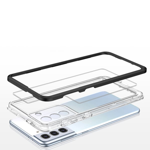 Galaxy S21 Plus 5G Skal Clear 3in1 - Svart