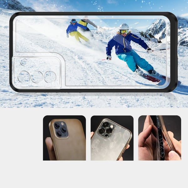 Galaxy S22 Plus Skal Clear 3in1 - Svart
