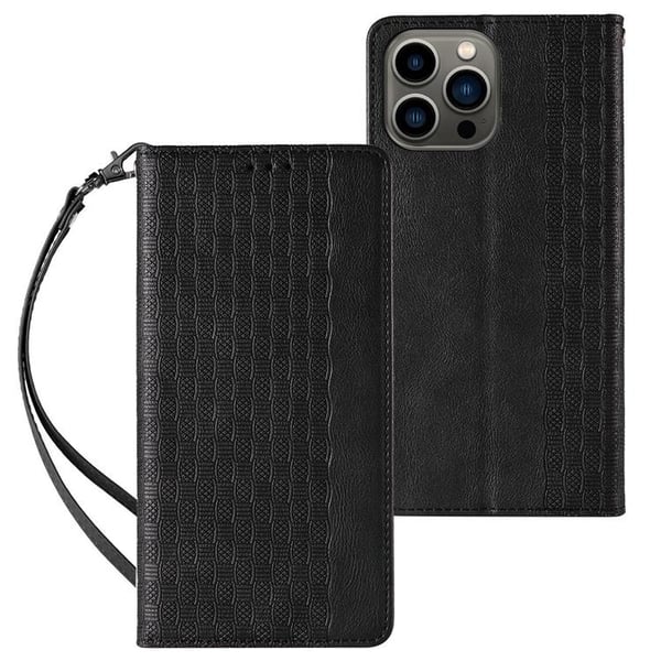 iPhone 12 Pro Pung Taske Magnetrem - Sort