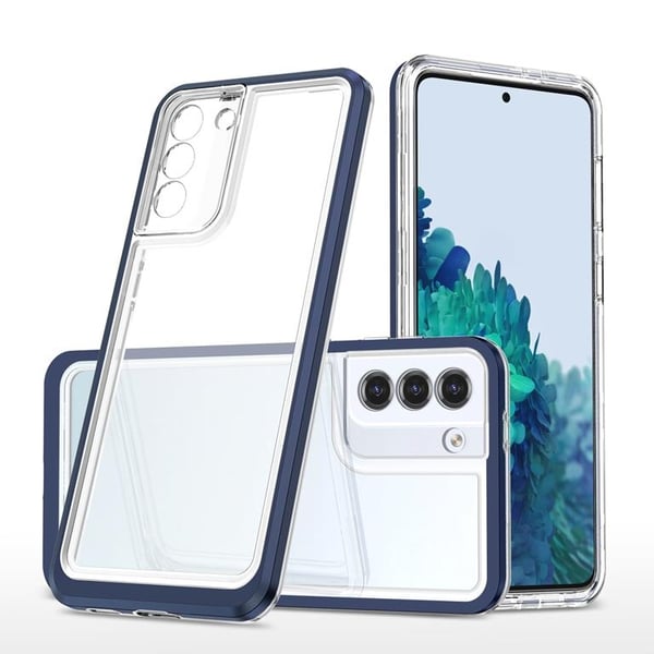 Galaxy S21 Plus 5G Skal Clear 3in1 - Blå