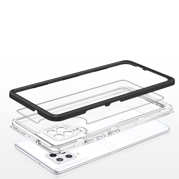 Galaxy A42 5G Skal Clear 3in1 - Svart