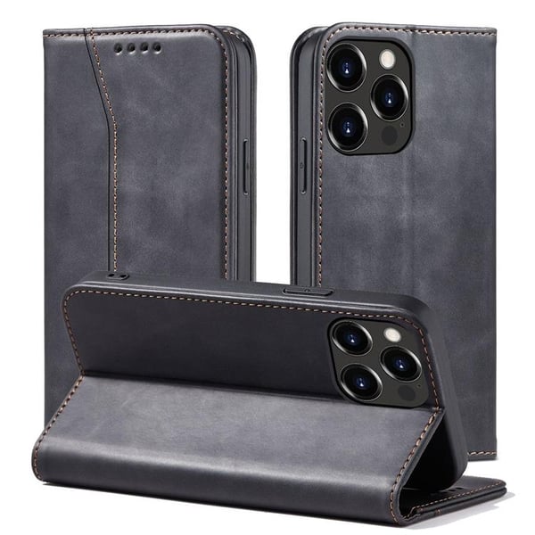 iPhone 13 Pro Max Pung Taske Magnet Fancy - Sort