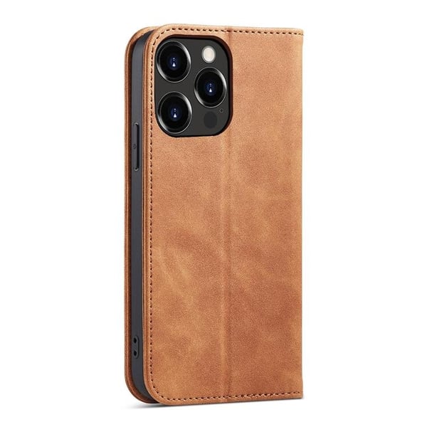 iPhone 13 Pro Max Pung Taske Magnet Fancy - Brun