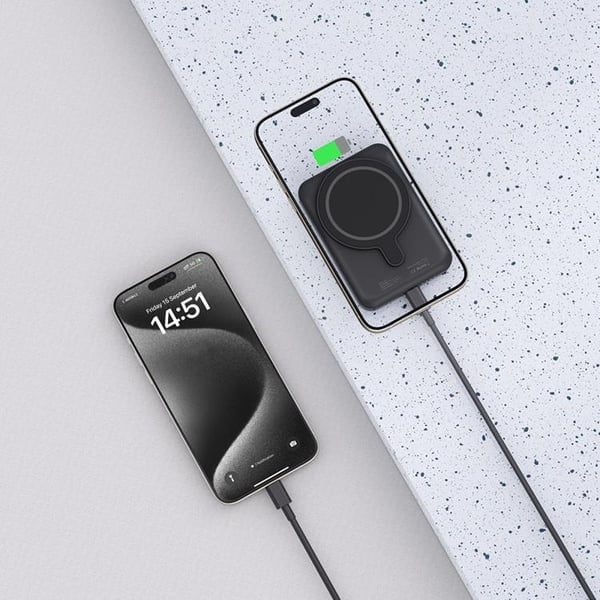 Magsafe Powerbank 5000mah PB10 LifeMag - Sort