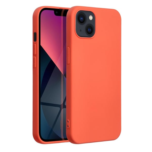 Forcell iPhone 14 Skal Silikon Lite Mjukplast Rosa