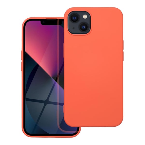 Forcell iPhone 14 Skal Silikon Lite Mjukplast Rosa