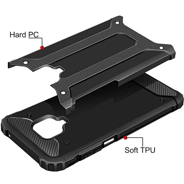 Xiaomi Redmi Note 9S/9 Pro Kuori Forcell Armor - Musta