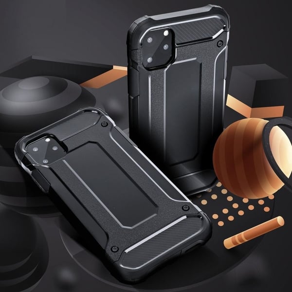 Xiaomi Redmi Note 9S/9 Pro Kuori Forcell Armor - Musta