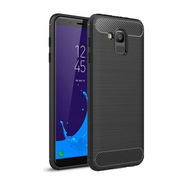 Galaxy J6 (2018) Skal Forcell Carbon Mjukplast - Svart