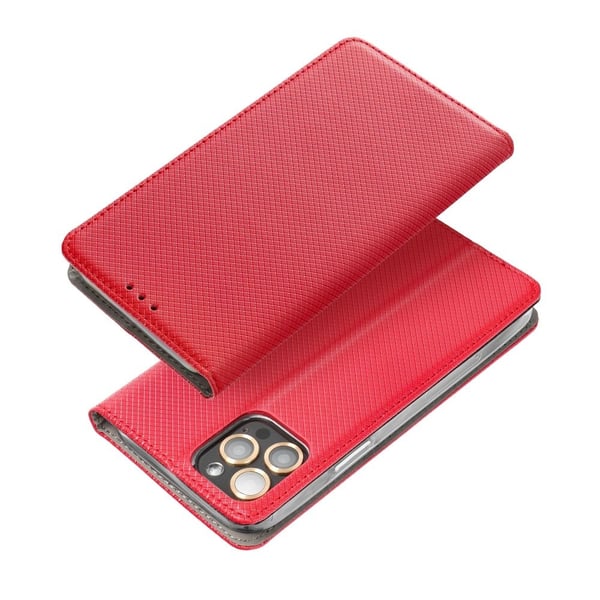 Redmi 10C Plånboksfodral Smart Konstläder - Röd