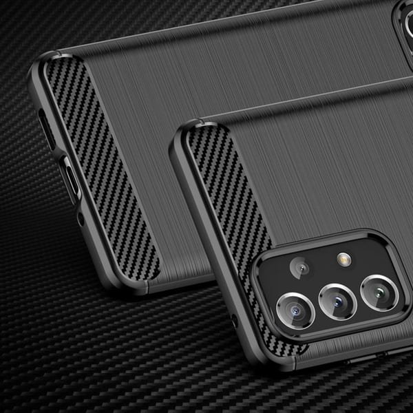 Carbon Galaxy A73 Skal Flexible - Svart