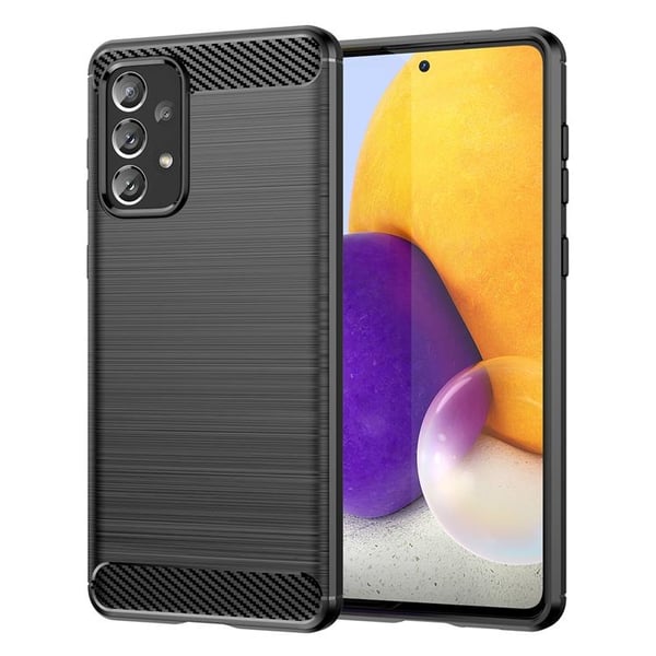 Carbon Galaxy A73 Skal Flexible - Svart