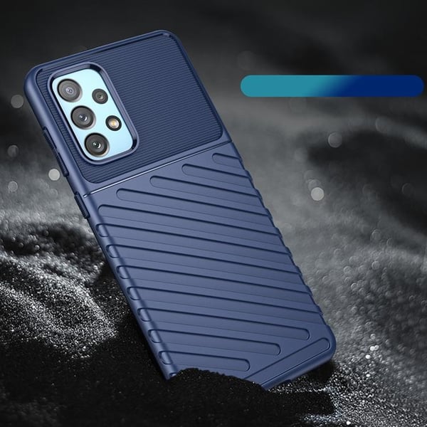 Galaxy A73 Thunder Flexible Skal - Blå