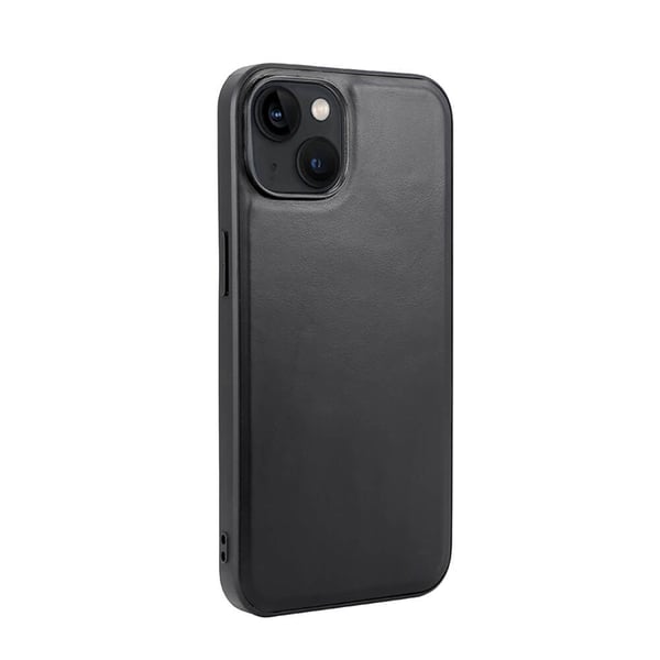 BUFFALO äkta läder iPhone 14 Skal MagSeries - Svart