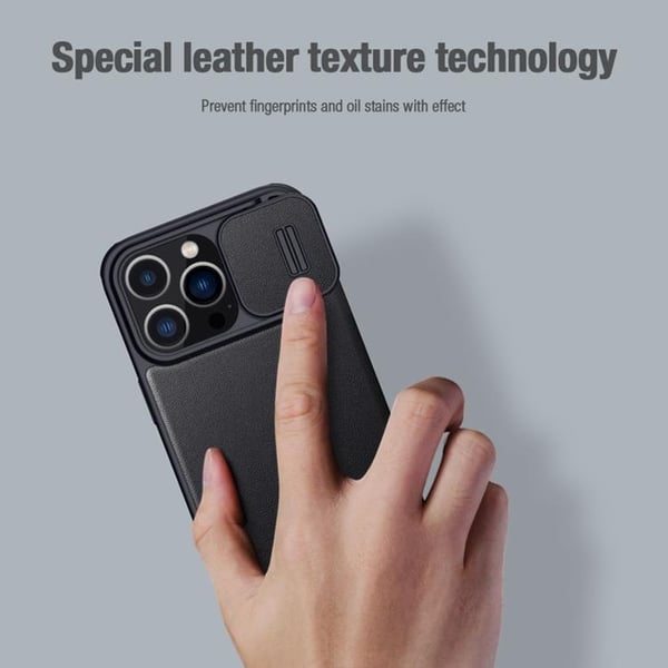 Nillkin iPhone 14 Plus Plånboksfodral QinPro - Grön