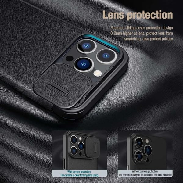 Nillkin iPhone 14 Plus Plånboksfodral QinPro - Grön