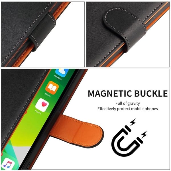 iPhone 14 Plus Lompakkokotelo Dual Flip - Ruusukulta