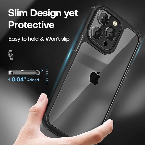 [6in1] BOOM iPhone 14 Pro Max Skal Kameralinsskydd Härdat Glas MagSafe Ring