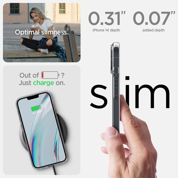 Spigen iPhone 14 Pro Härdat Glas Skärmskydd (2 Pack) + Skal Crystal Pack