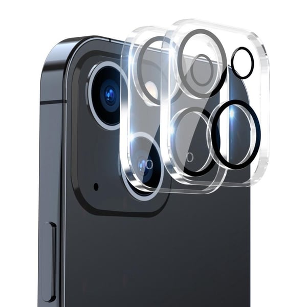 [6in1] BOOM iPhone 14 Skal - Kameralinsskydd - Härdat Glas - MagSafe Ring