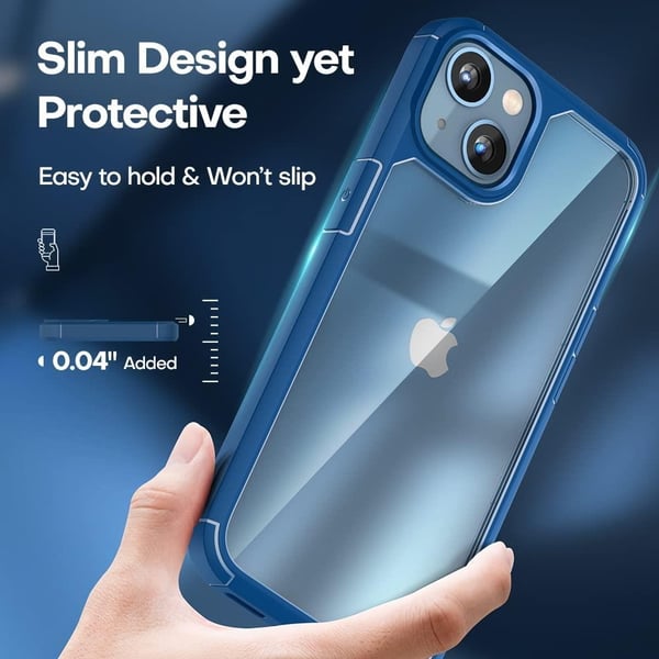 [6in1] BOOM iPhone 14 Plus etui - kameralinsedæksel - hærdet glas - MagSafe Ring