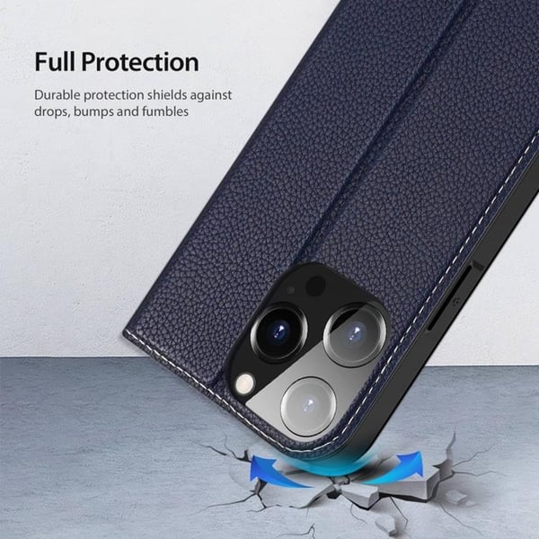 Dux Ducis iPhone 14 Pro Max Plånboksfodral Skin X2 - Blå