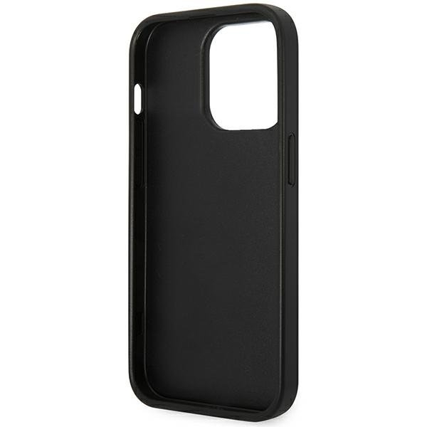 Karl Lagerfeld iPhone 14 Pro Skal Saffiano Choupette Head Patch - Svart