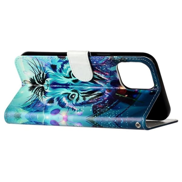 iPhone 14 Pro Plånboksfodral Folio Flip - Wolf
