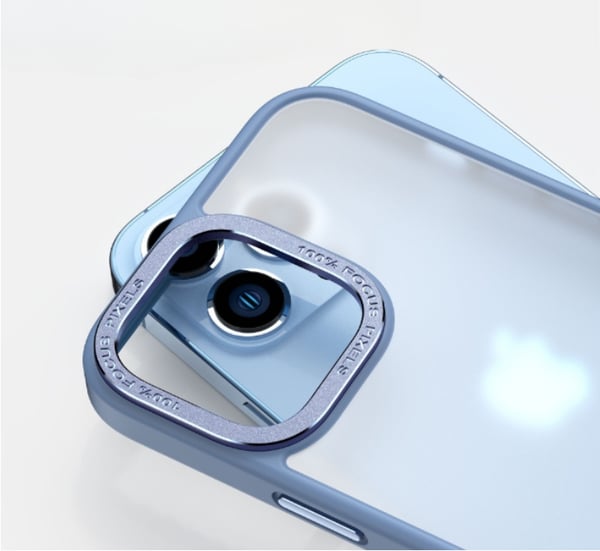 iPhone 14 Skal Kameraram i Aluminiumlegering - Svart