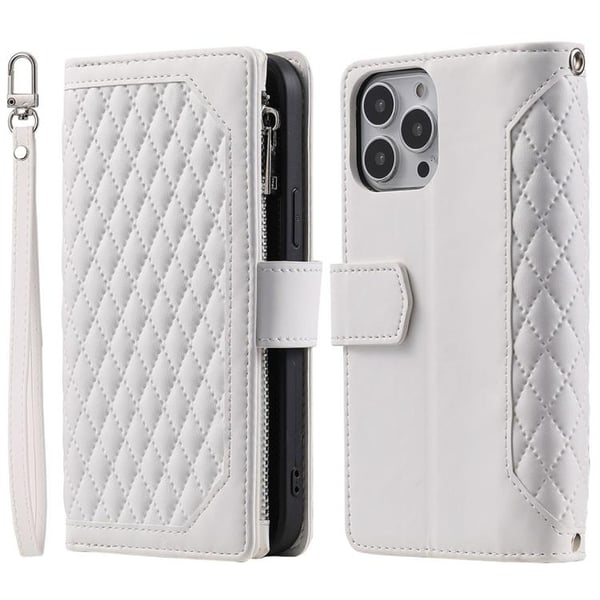 iPhone 14 Pro Pungcover Rhombus - Hvid