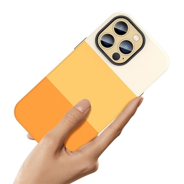 iPhone 14 Pro Skal Color Splicing - Rosa