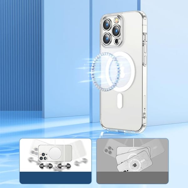 Joyroom iPhone 14 Plus Skal 14D MagSafe Magnetic - Transparent
