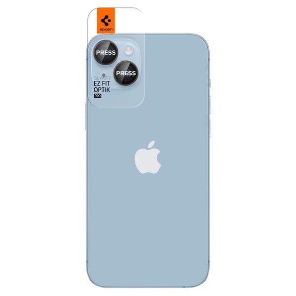 Spigen [2-PACK] iPhone 14/14 Plus Kameralinsskydd i Härdat Glas Optik Pro