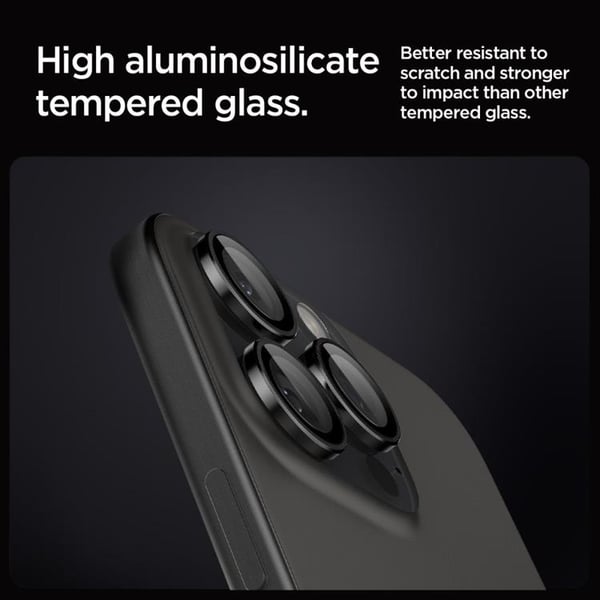 [2-PACK] Spigen iPhone 17 Pro/17 Pro Max kameralinsedæksel hærdet glas