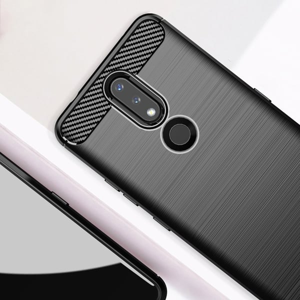 Nokia 2.4 Skal Carbon Flexible - Svart
