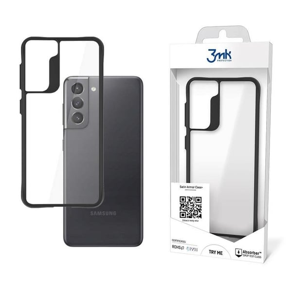 3MK Galaxy S21 5G -kuori Satin Armor Plus - Läpinäkyvä
