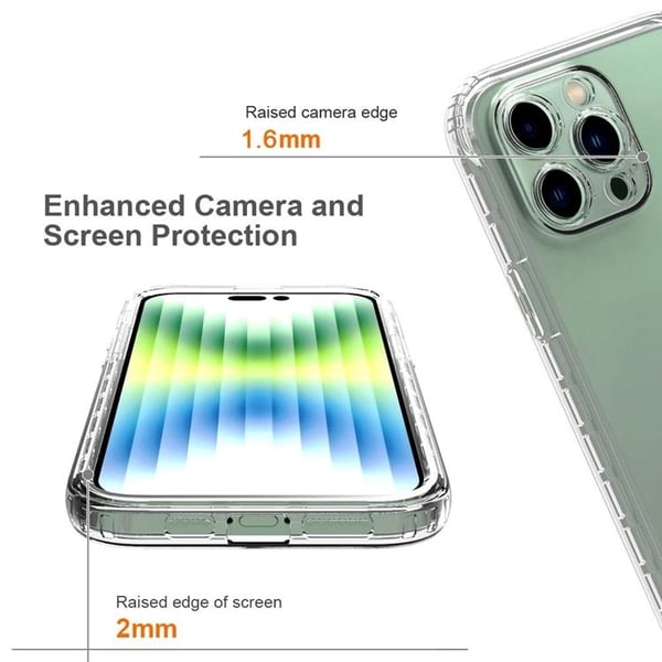 iPhone 14 Pro Skal Gradient Shockproof - Clear