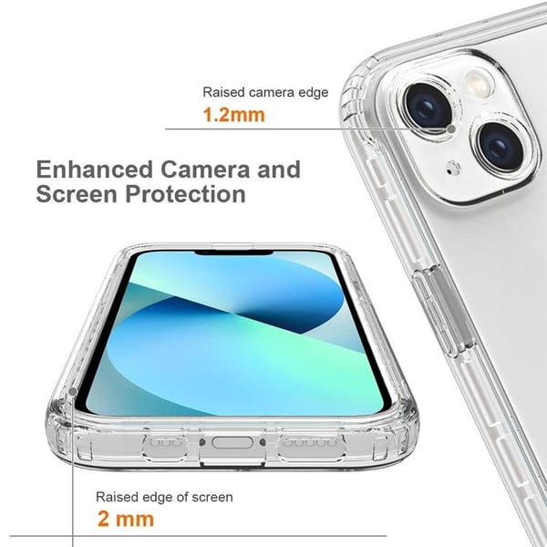 iPhone 14 Skal Gradient Shockproof - Clear