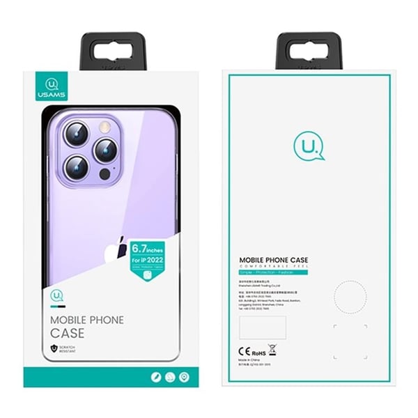 USAMS iPhone 14 Pro Max Skal US-BH798 Flexible - Clear