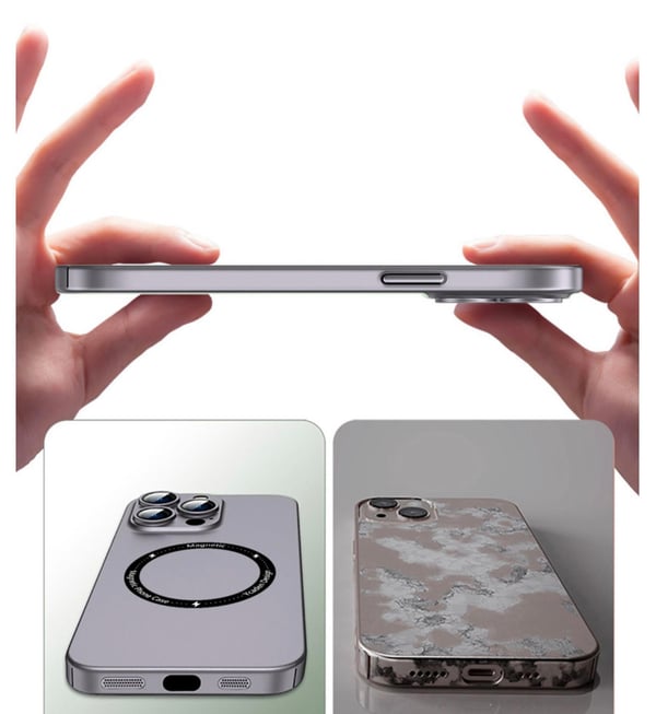 iPhone 14 Pro Max Skal Magsafe Ultra Thin - Silver