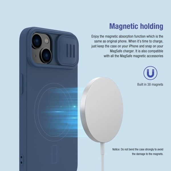 Nillkin iPhone 14 Plus Skal Magsafe Magnetic - Grön