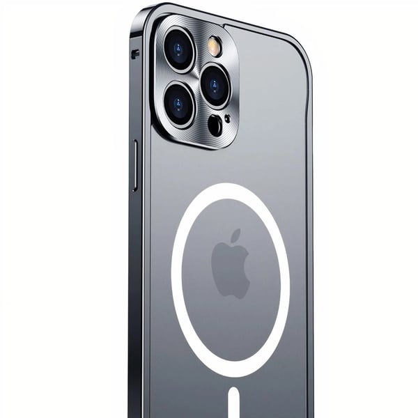 iPhone 14 Pro Max Skal Magsafe Metall Frame - Guld