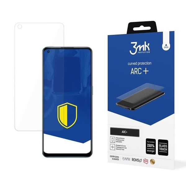 3MK Realme 9/9 Pro Plus Plastfilm Skärmskydd ARC+ Transparent