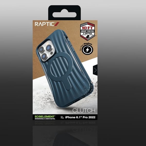Raptic iPhone 14 Pro Skal Magsafe Clutch - Blå