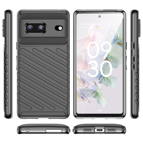 Google Pixel 7 Skal Thunder Flexible Armored - Svart