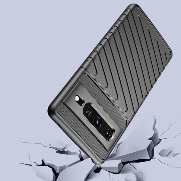 Google Pixel 7 Pro Skal Thunder Flexible Armored - Svart