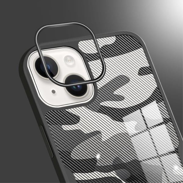 Rzants iPhone 14 Skal Camouflage - Svart