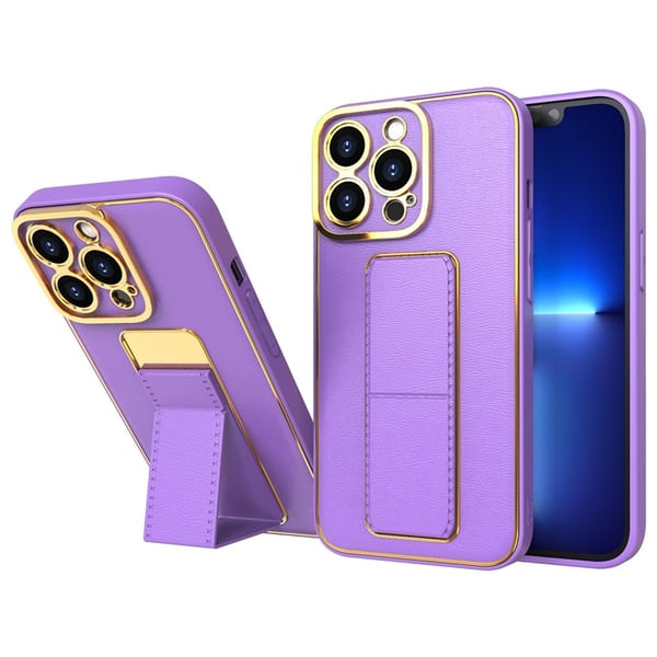 iPhone 12 Kuori Jalusta - Violetti